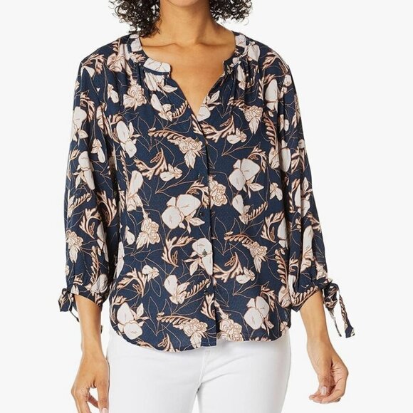 Spendid Long Sleeve Button-Up Floral Shirt - Small - Picture 1 of 9